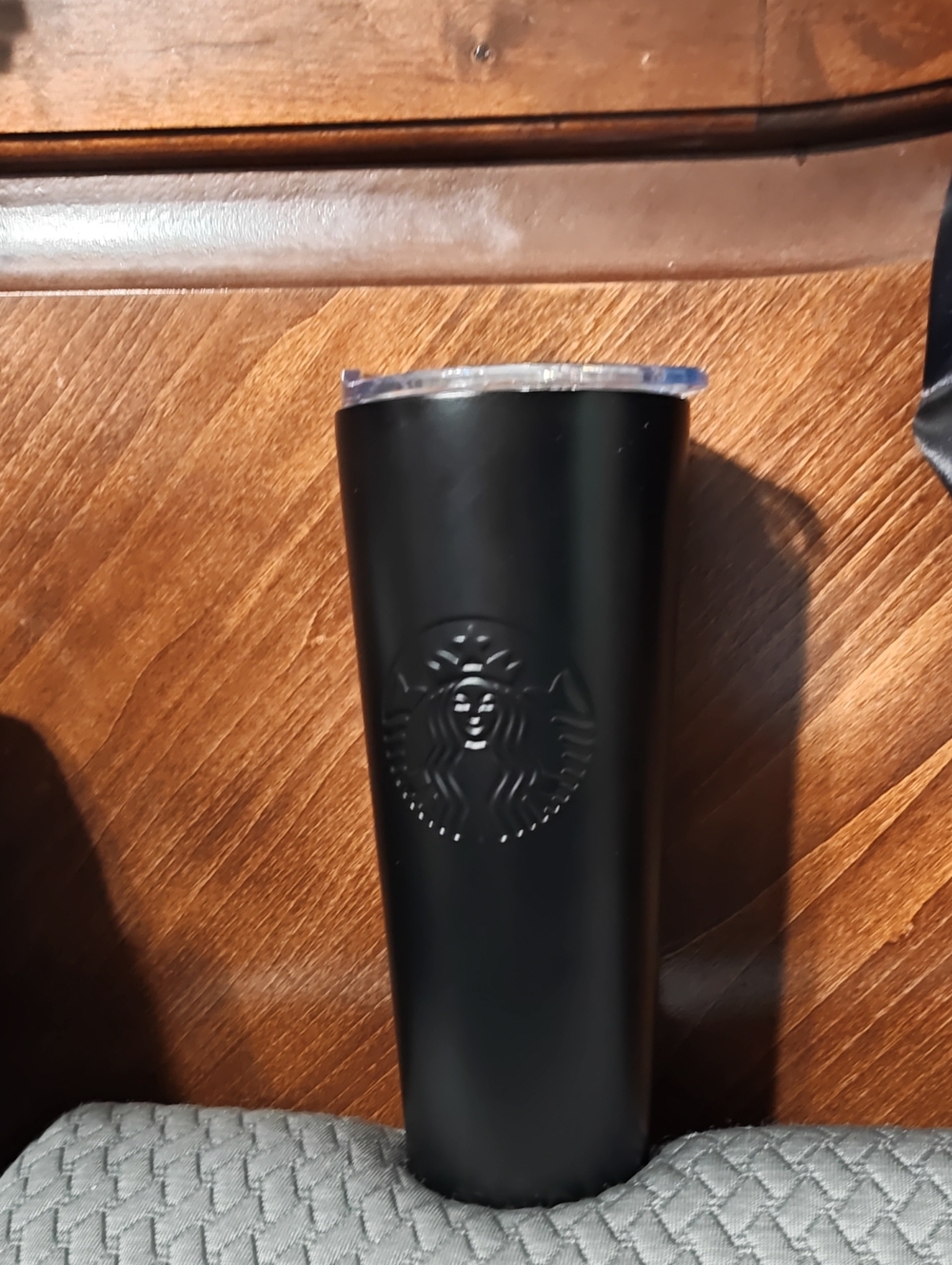 Starbucks Black Stainless Tumbler with Clear Lid